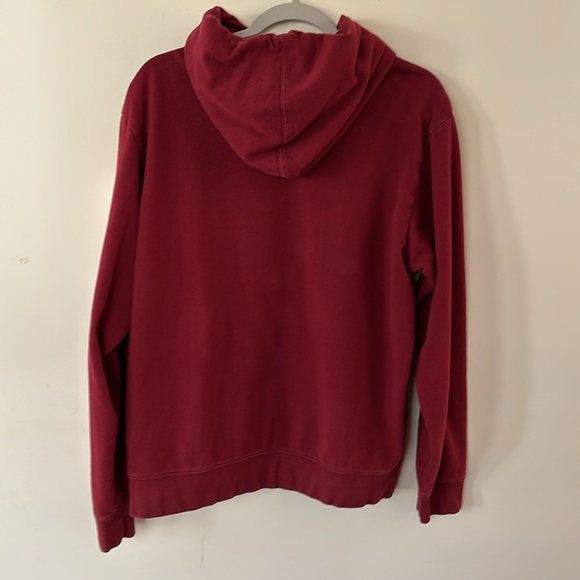 Columbia Burgundy Sweatshirt/Hoodie With Kangaroo Pockets Size M - Picture 8 of 9